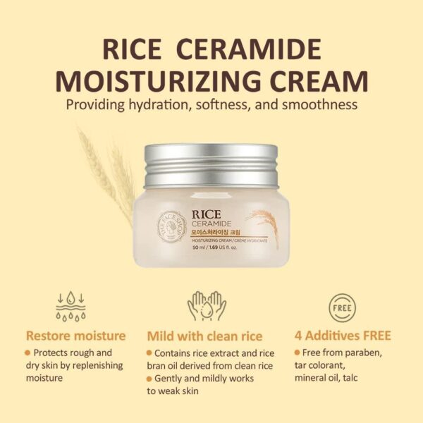 The Face Shop Rice Ceramide Moisture Cream 50ml - Image 4